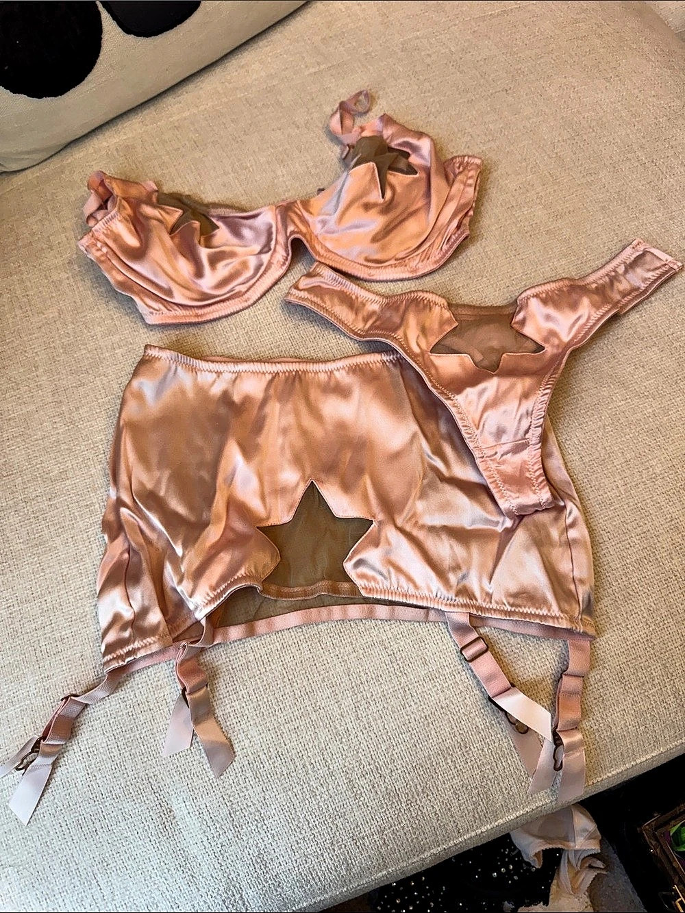 Agent Provocateur Luxx Pink Set Lingerie Set